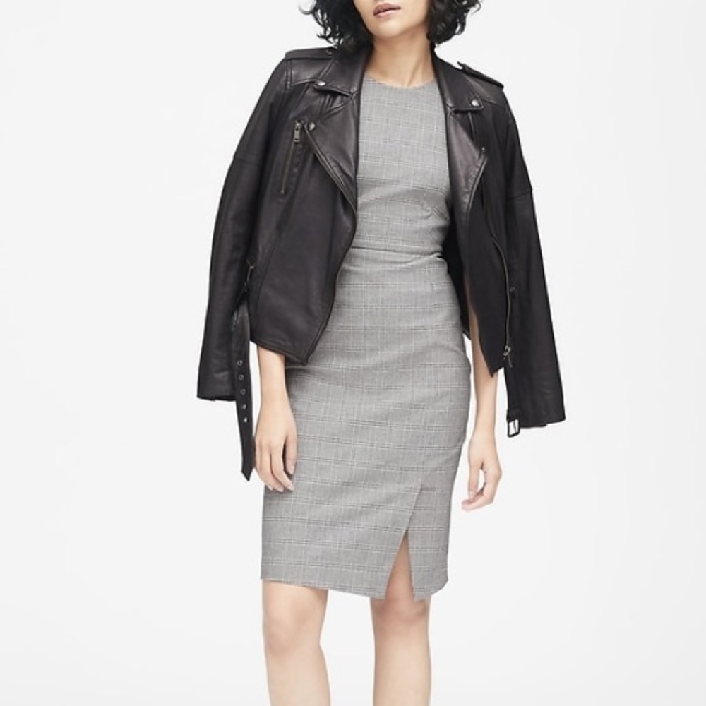 Banana Republic Glen Check Sheath Dress
